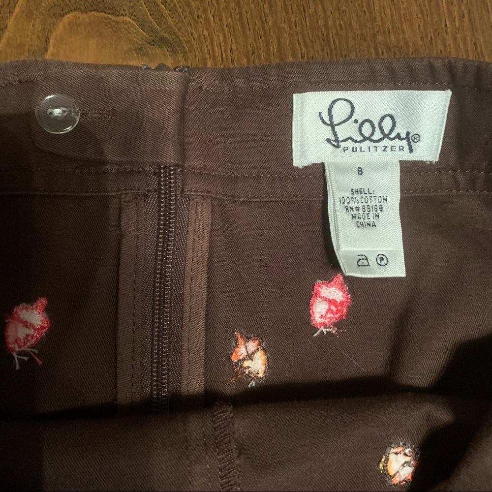 Lilly Pulitzer Acorn Embroidery Skirt - Perfect for Thanksgiving 🍁🦃🍁 - Picture 4 of 4